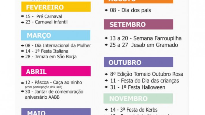 Acompanhe nossa agenda de eventos