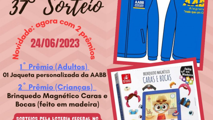 “AABB DE VANTAGENS” Sorteados de Junho