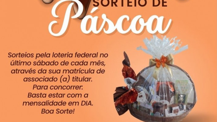 “AABB DE VANTAGENS” Sorteio Extra de Páscoa