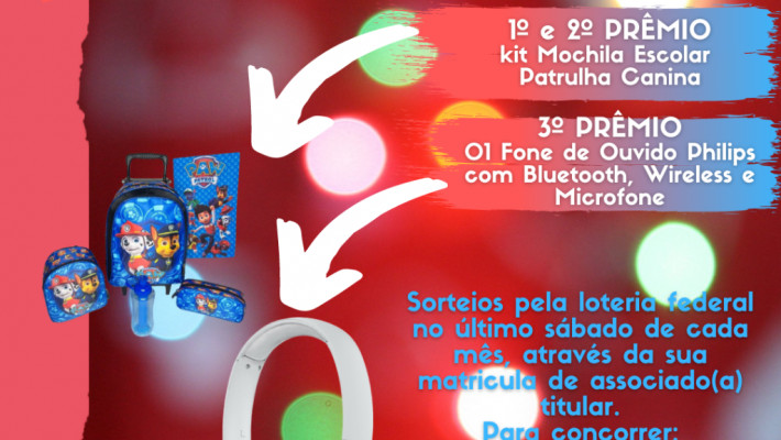“AABB DE VANTAGENS” Sorteado de Dezembro